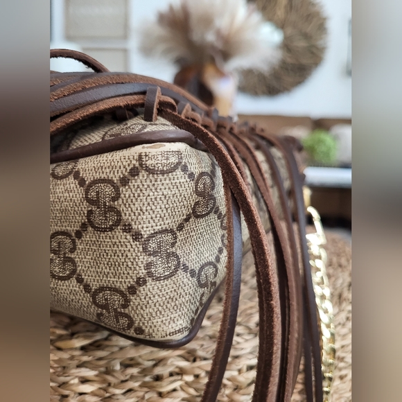 🔥SOLD🔥Louis Vuitton Authentic Gucci Boho Fringe Handbag Bag Louis Vuitton - Picture 14 of 14